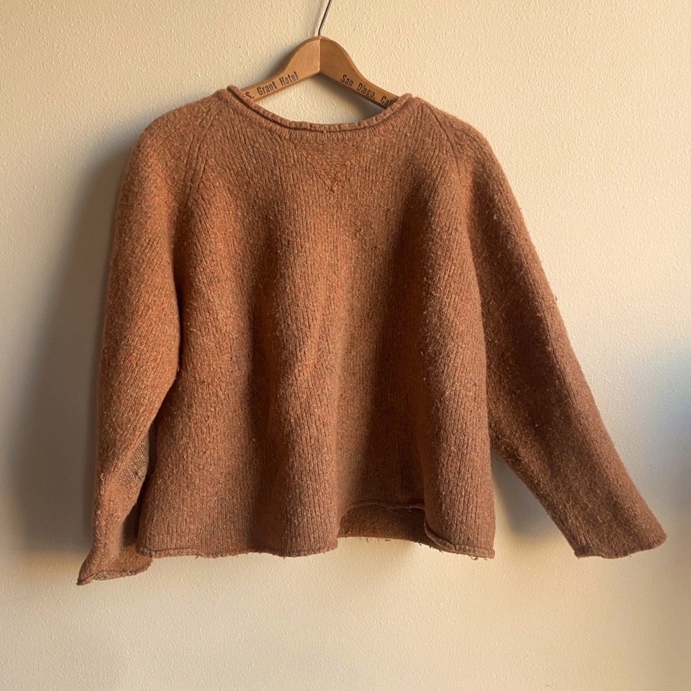 Burnt orange vintage wool sweater